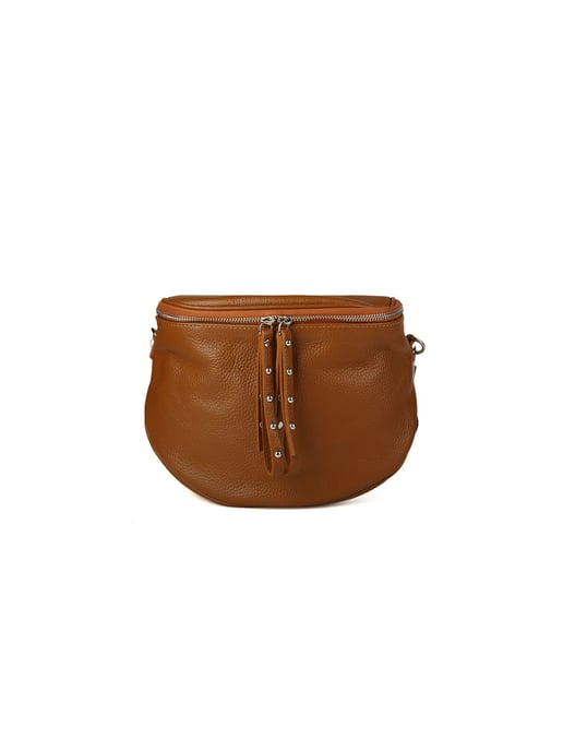 Giulia Monti Schultertasche Goldbraun - Image 1