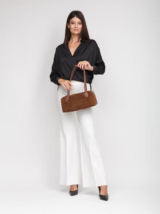 Giulia Monti Schultertasche Walnussbraun - Image 5