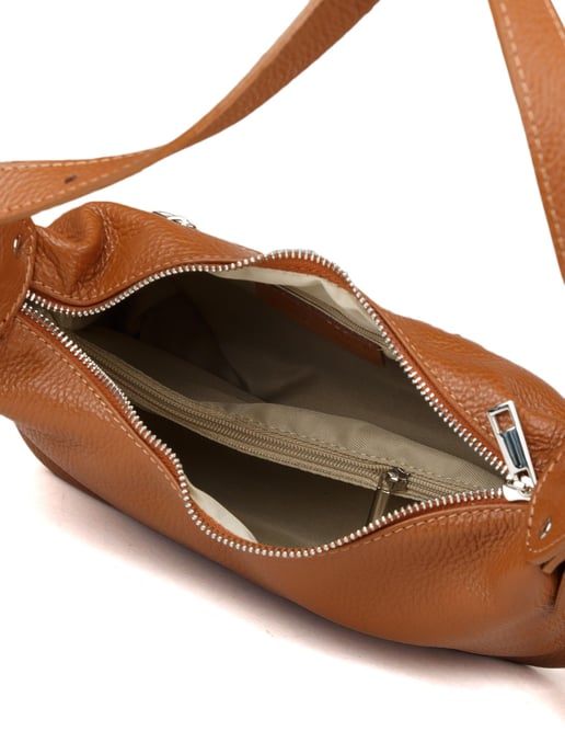 Giulia Monti Schultertasche Goldbraun - Image 4