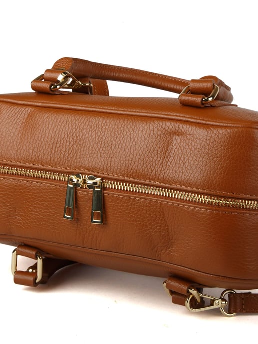 Giulia Monti Schultertasche Goldbraun - Image 4