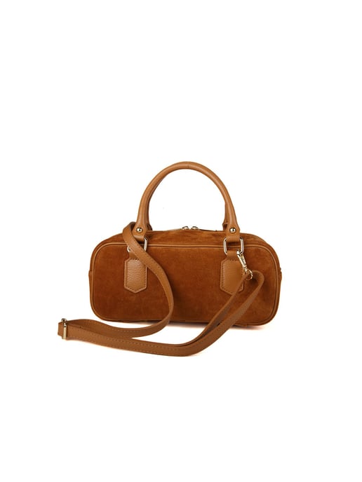 Giulia Monti Schultertasche Hellbraun - Image 3