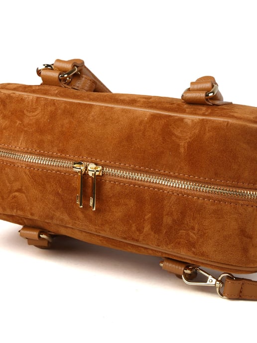 Giulia Monti Schultertasche Hellbraun - Image 4