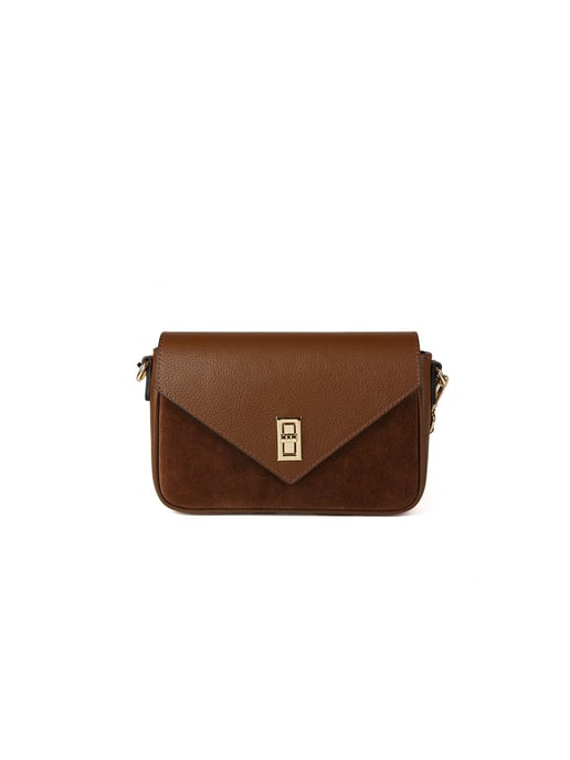 Giulia Monti Schultertasche Walnussbraun - Image 1