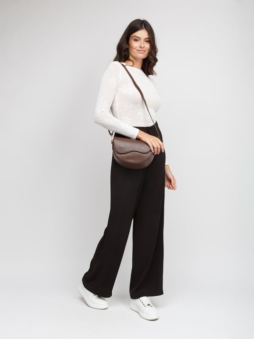 Giulia Monti Schultertasche Walnussbraun - Image 5
