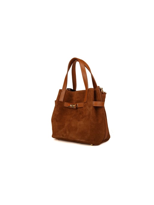 Giulia Monti Schultertasche Goldbraun - Image 2