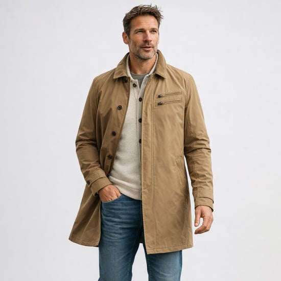 Vanguard Jas Sommer V-Coat Jacke Braun - Image 2