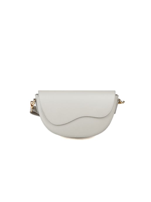 Giulia Monti Schultertasche Hellgrau - Image 1