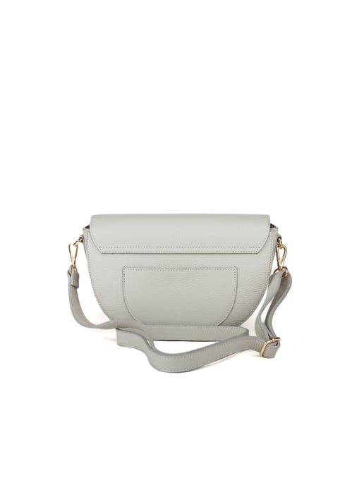 Giulia Monti Schultertasche Hellgrau - Image 3