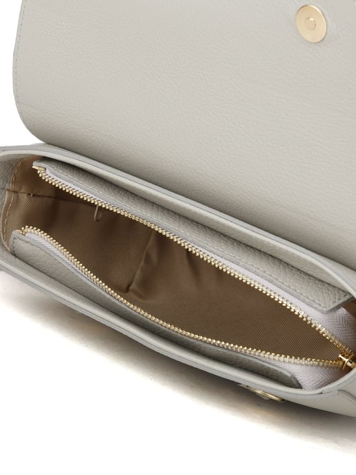Giulia Monti Schultertasche Hellgrau - Image 4