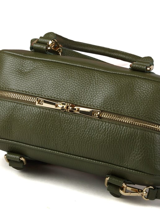 Giulia Monti Schultertasche Militärgrün - Image 4