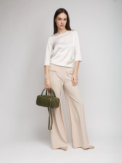 Giulia Monti Schultertasche Militärgrün - Image 5