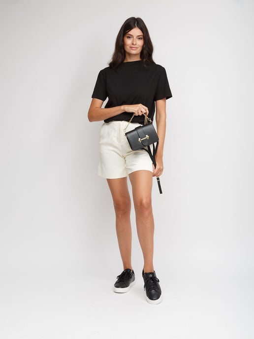 Giulia Monti Schultertasche/Hüfttasche - Schwarz - Image 5
