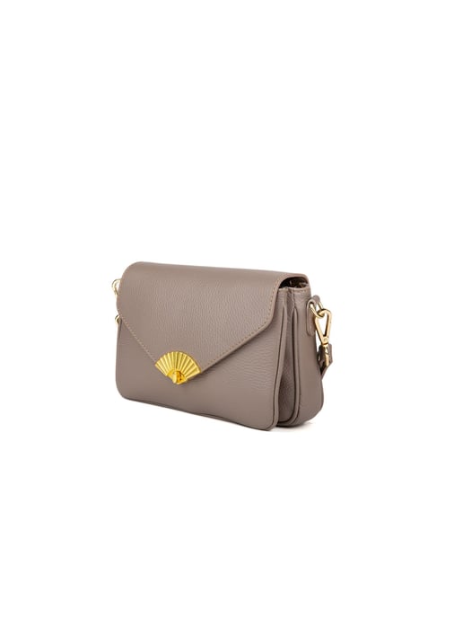 Giulia Monti Schultertasche Grau Beige - Image 2