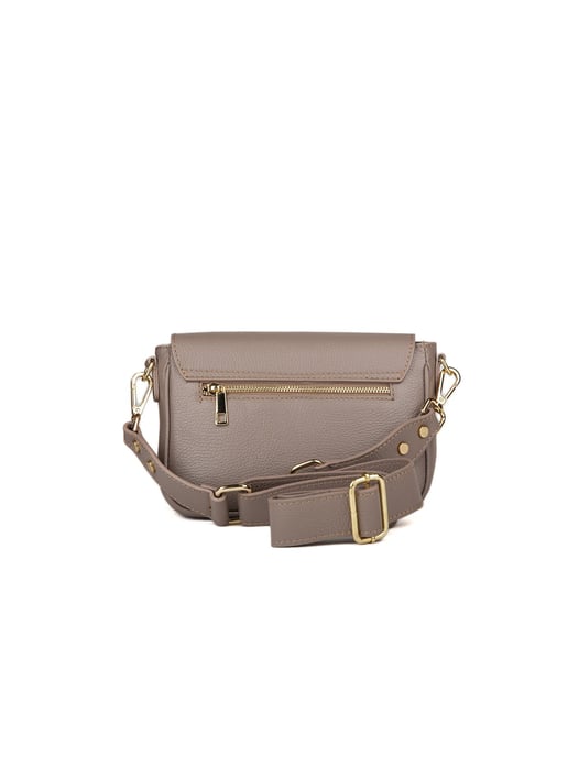 Giulia Monti Schultertasche Grau Beige - Image 3