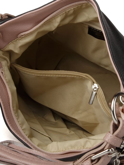 Giulia Monti Schultertasche Schwarz Nude - Image 4