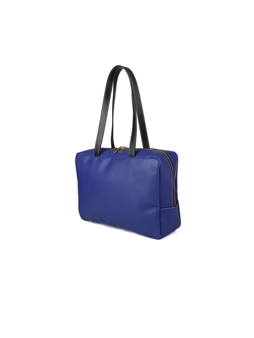 Giulia Monti Schultertasche Klassisches Blau Schwarz - Image 2