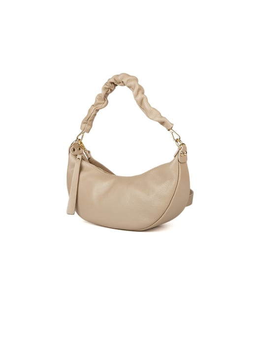 Giulia Monti Schultertasche Grau Beige - Image 2