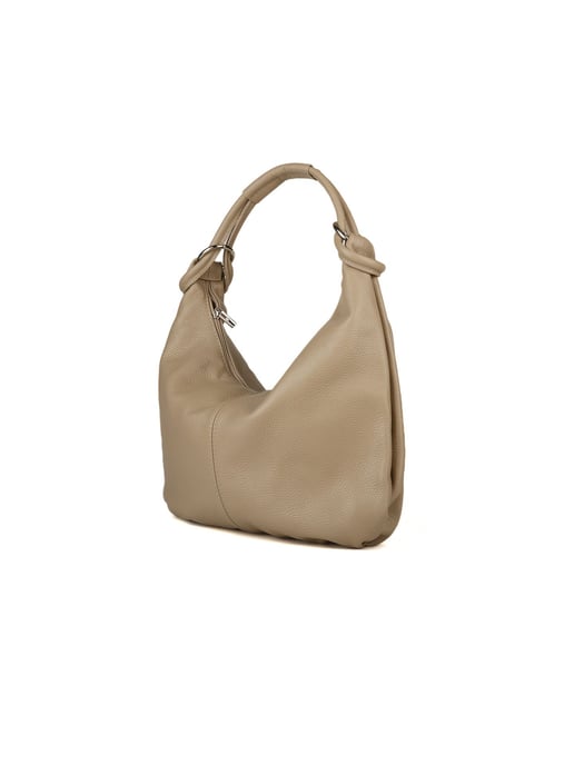 Giulia Monti Schultertasche Grau Beige - Image 2