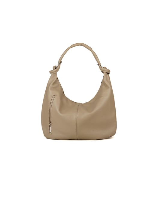 Giulia Monti Schultertasche Grau Beige - Image 3