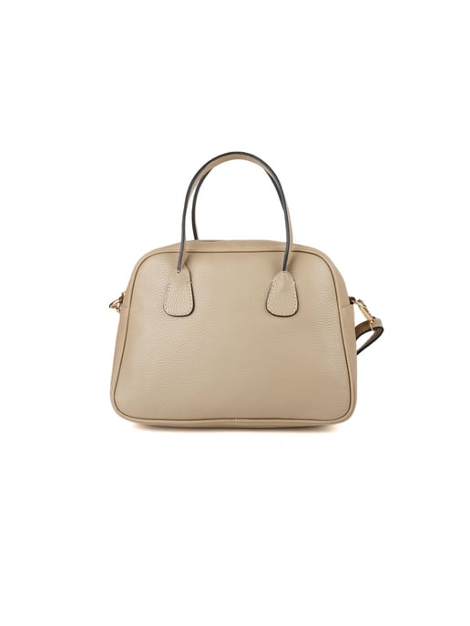 Giulia Monti Schultertasche Grau Beige - Image 1