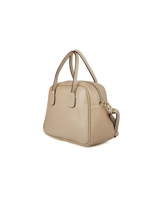 Giulia Monti Schultertasche Grau Beige - Image 2