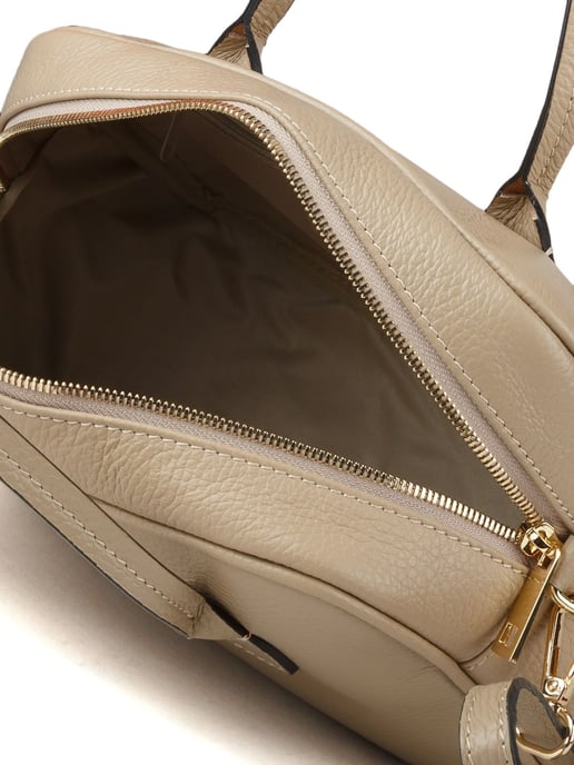 Giulia Monti Schultertasche Grau Beige - Image 4
