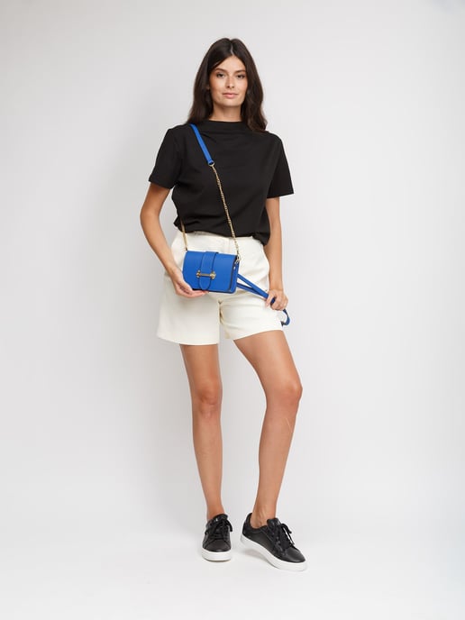 Giulia Monti Schultertasche/Hüfttasche Klassisches Blau - Image 5