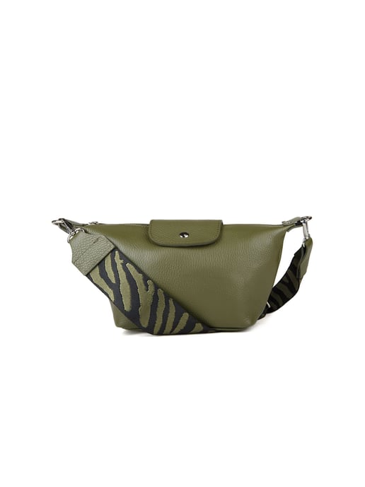 Giulia Monti Schultertasche Militärgrün - Image 1