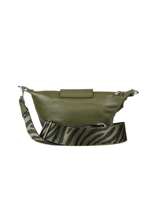 Giulia Monti Schultertasche Militärgrün - Image 3