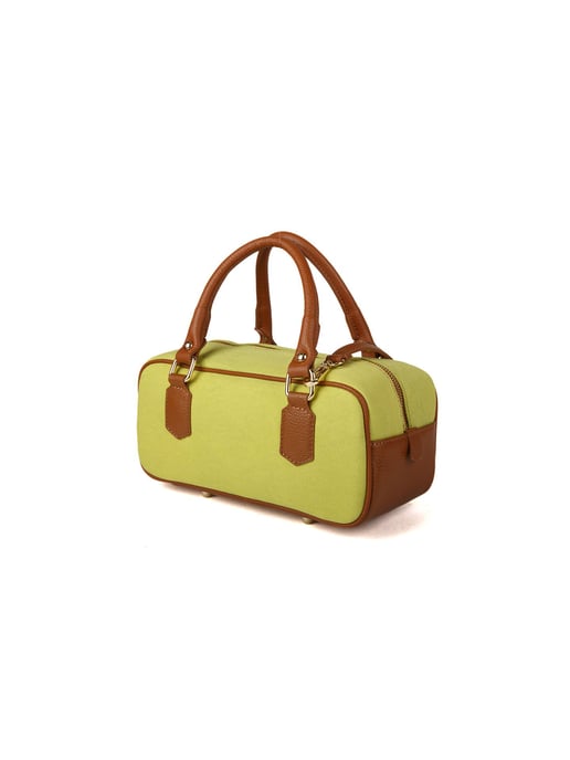 Giulia Monti Schultertasche Grasgrün Goldbraun - Image 2