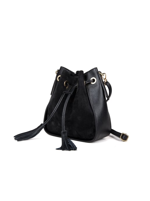 Giulia Monti Schultertasche Schwarz - Image 2