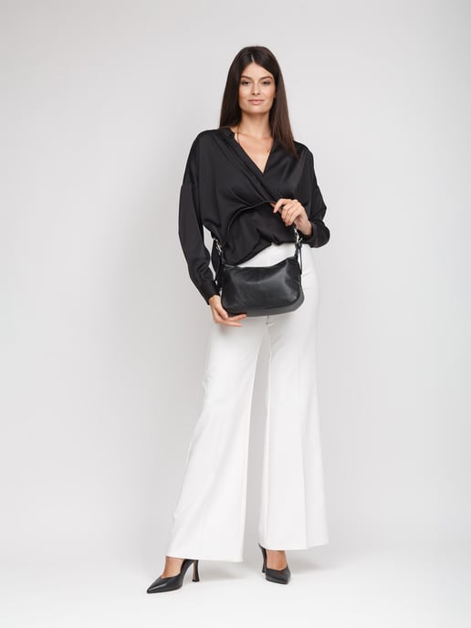 Giulia Monti Schultertasche Schwarz - Image 4