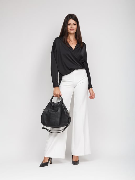 Giulia Monti Schultertasche Schwarz - Image 5