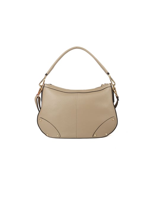 Giulia Monti Schultertasche Grau Beige - Image 1