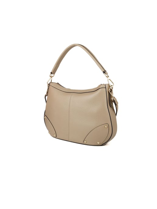 Giulia Monti Schultertasche Grau Beige - Image 2