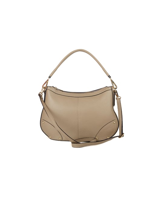 Giulia Monti Schultertasche Grau Beige - Image 3