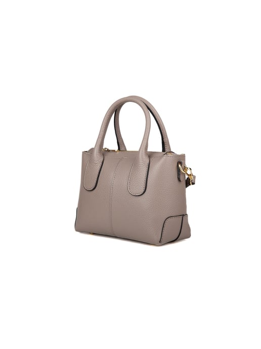 Giulia Monti Schultertasche Grau Beige - Image 2