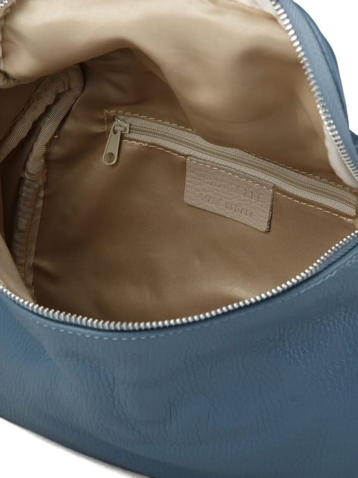Giulia Monti Schultertasche Stahlblau - Image 4