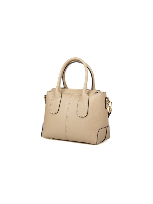 Giulia Monti Schultertasche Grau Beige - Image 2
