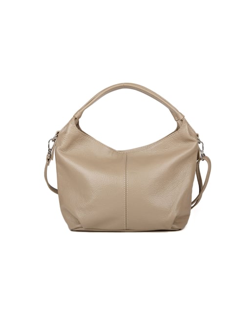 Giulia Monti Schultertasche Grau Beige - Image 1