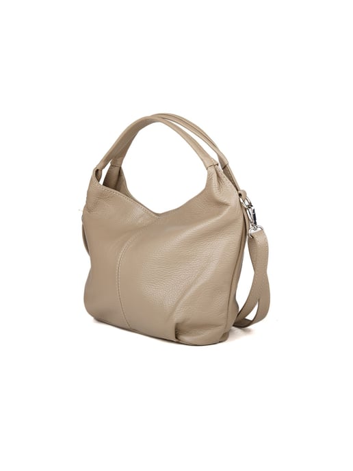 Giulia Monti Schultertasche Grau Beige - Image 2