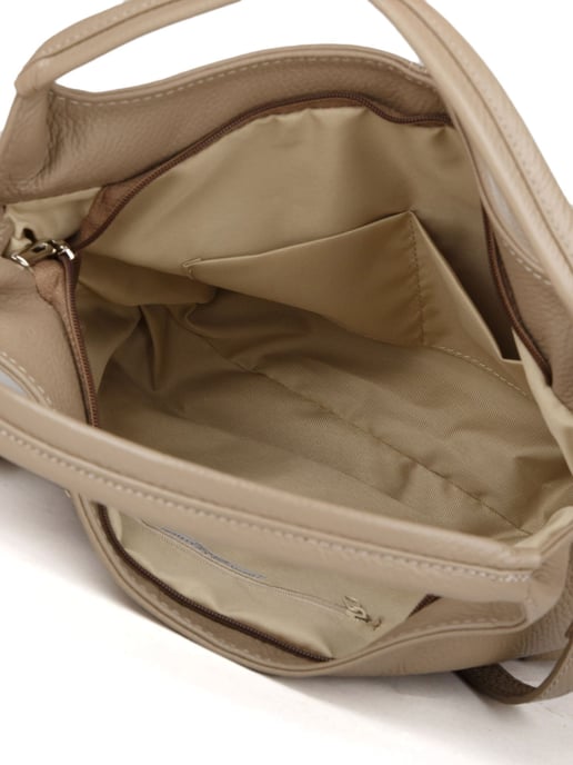 Giulia Monti Schultertasche Grau Beige - Image 4