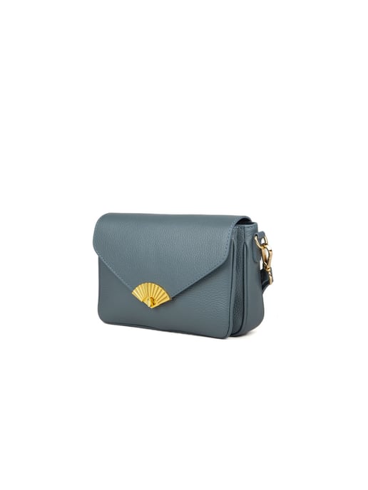 Giulia Monti Schultertasche Stahlblau - Image 2