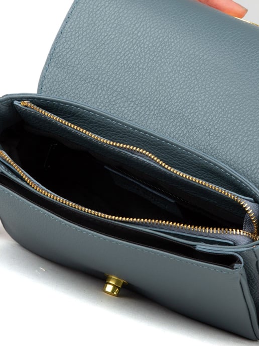Giulia Monti Schultertasche Stahlblau - Image 4