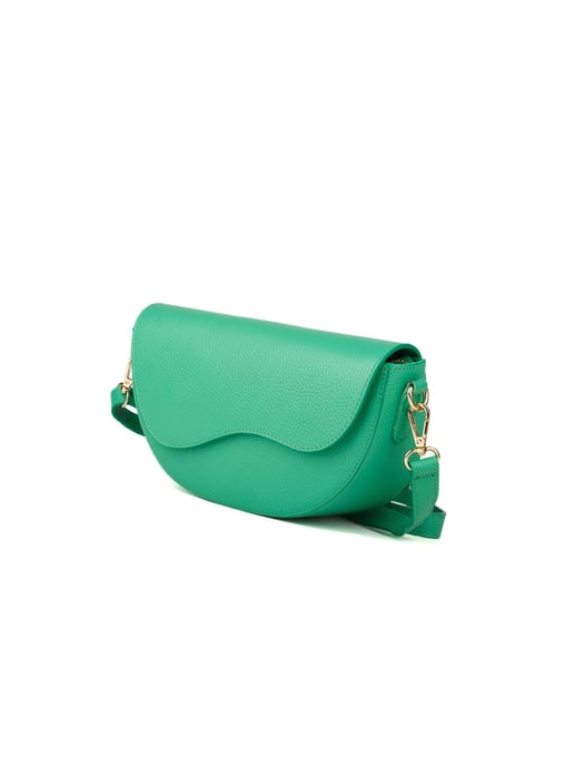 Giulia Monti Schultertasche Klassisch Grün - Image 2