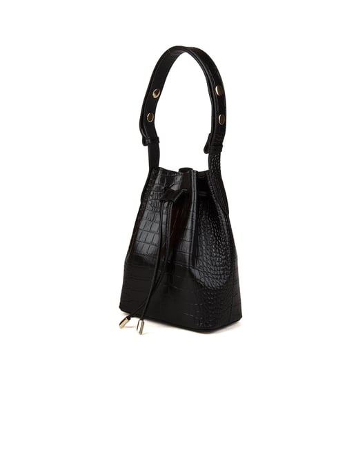 Giulia Monti Schultertasche Schwarz - Image 2