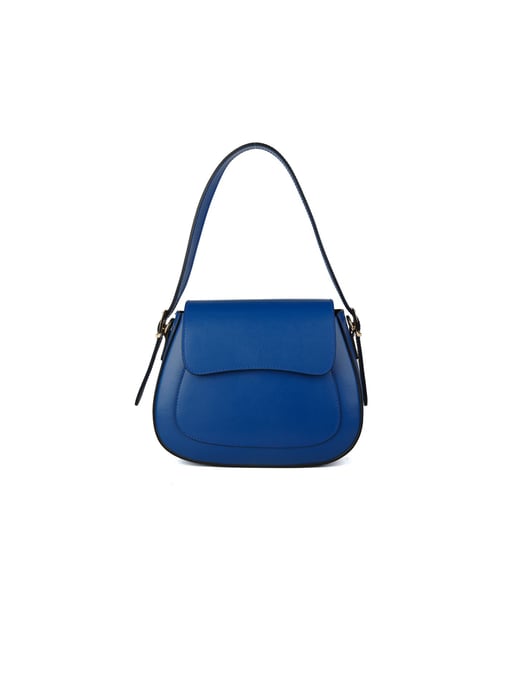 Giulia Monti Schultertasche Kornblumenblau - Image 1