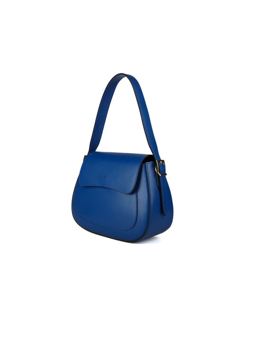 Giulia Monti Schultertasche Kornblumenblau - Image 2
