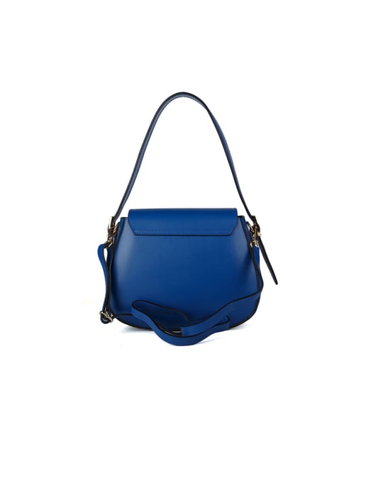 Giulia Monti Schultertasche Kornblumenblau - Image 3