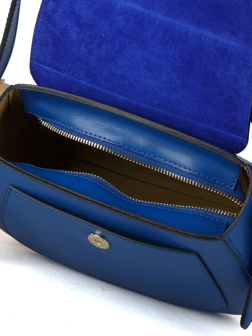 Giulia Monti Schultertasche Kornblumenblau - Image 4